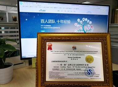 昕搜荣获互联网领军企业称号